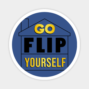 Go Flip yourself (yellow) Magnet